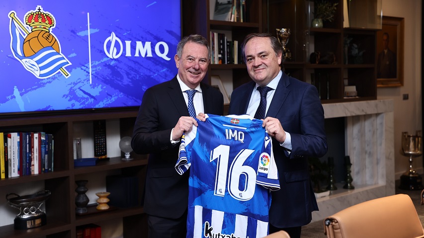 IMQ euskal aseguratzaileak ituna berritu du Real Sociedad taldearekin